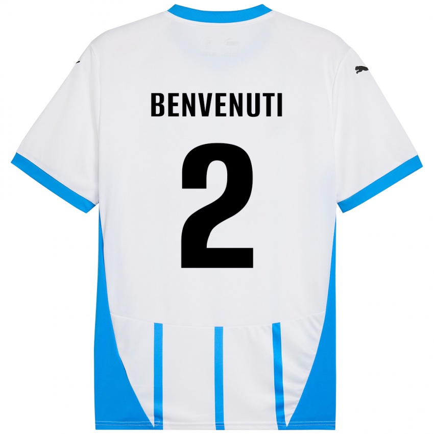 Criança Camisola Giacomo Benvenuti #2 Azul Branco Alternativa 2024/25 Camisa Brasil