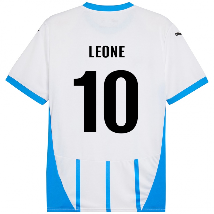 Criança Camisola Kevin Leone #10 Azul Branco Alternativa 2024/25 Camisa Brasil