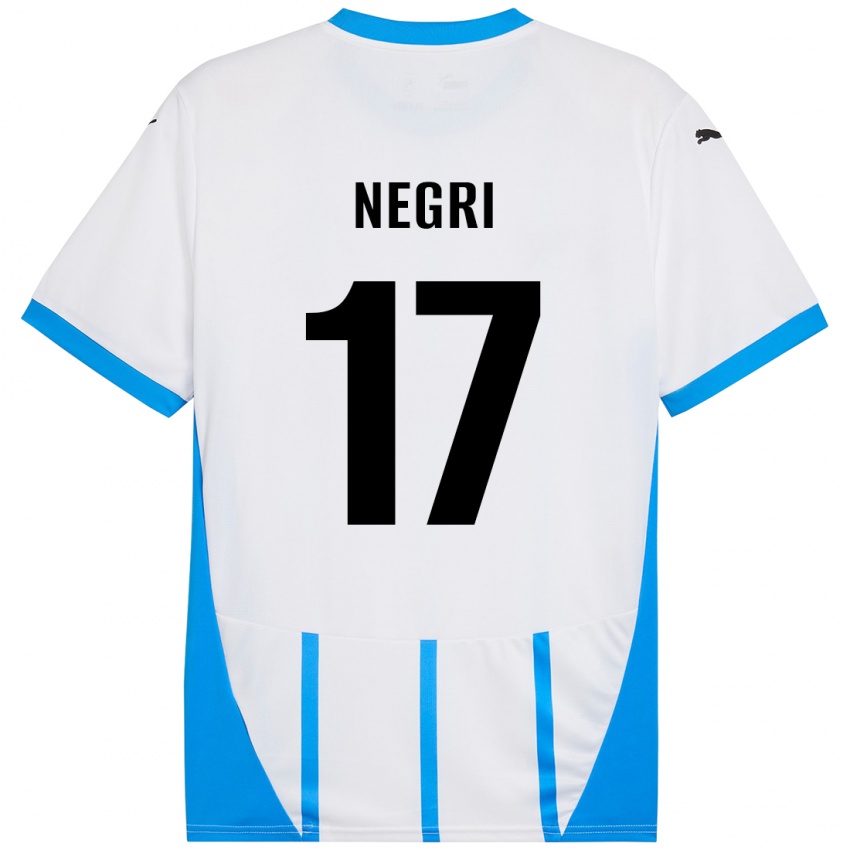 Criança Camisola Gabriele Negri #17 Azul Branco Alternativa 2024/25 Camisa Brasil