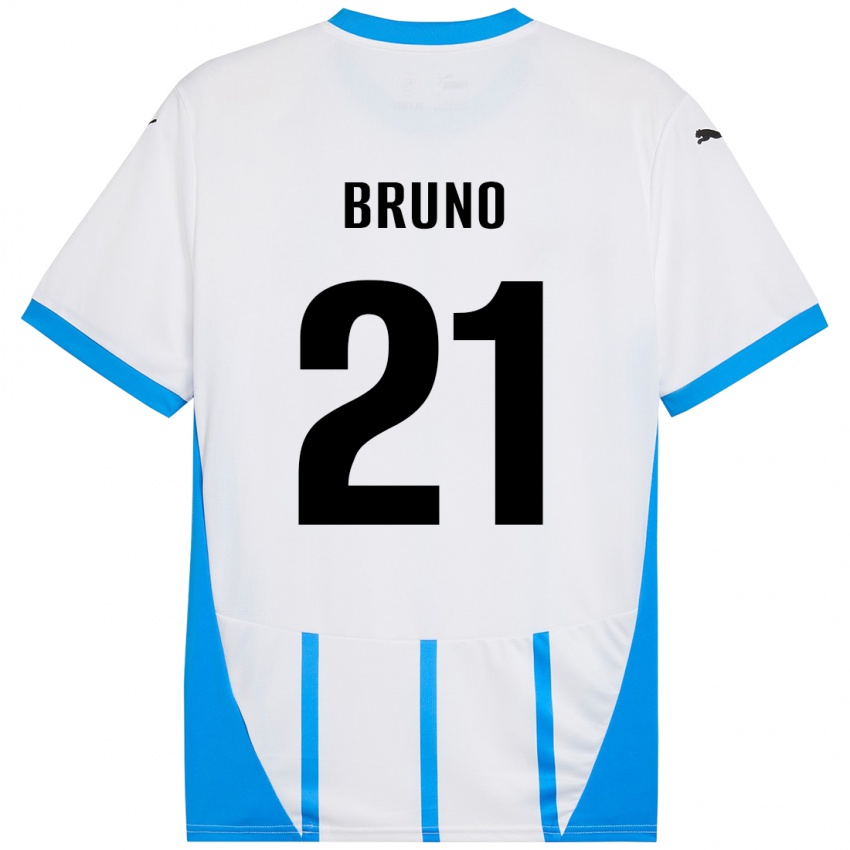 Criança Camisola Kevin Bruno #21 Azul Branco Alternativa 2024/25 Camisa Brasil