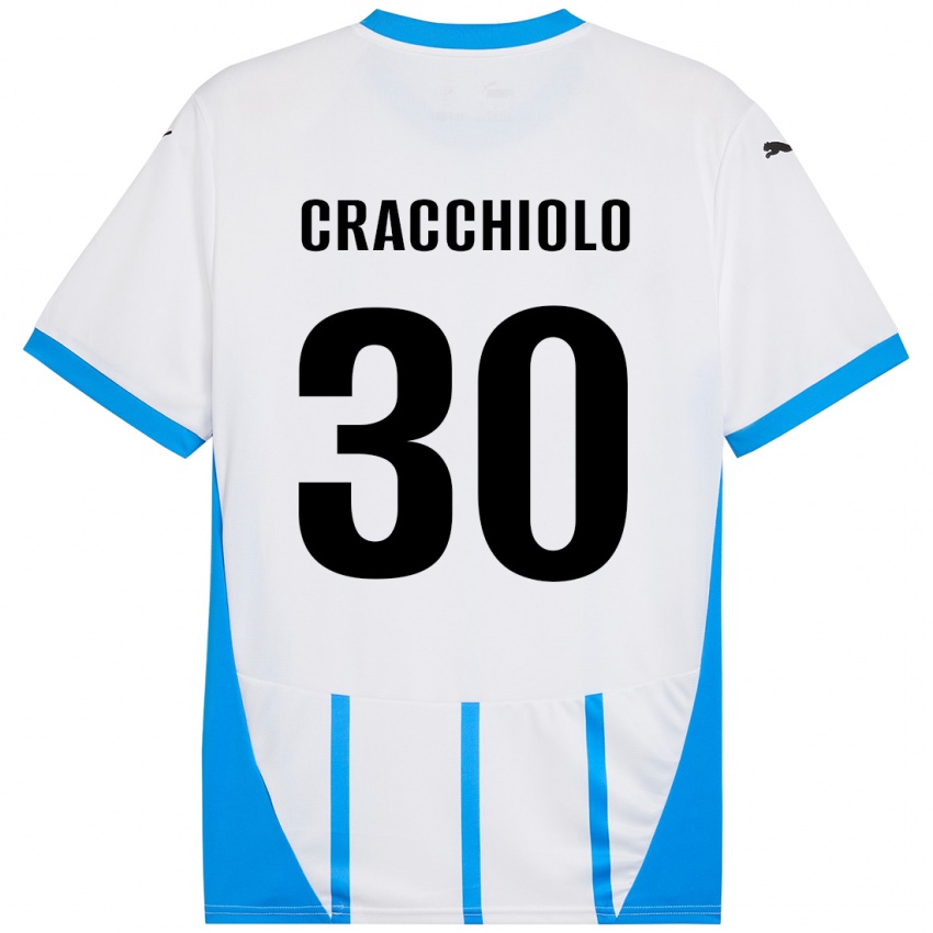 Criança Camisola Leonardo Cracchiolo #30 Azul Branco Alternativa 2024/25 Camisa Brasil