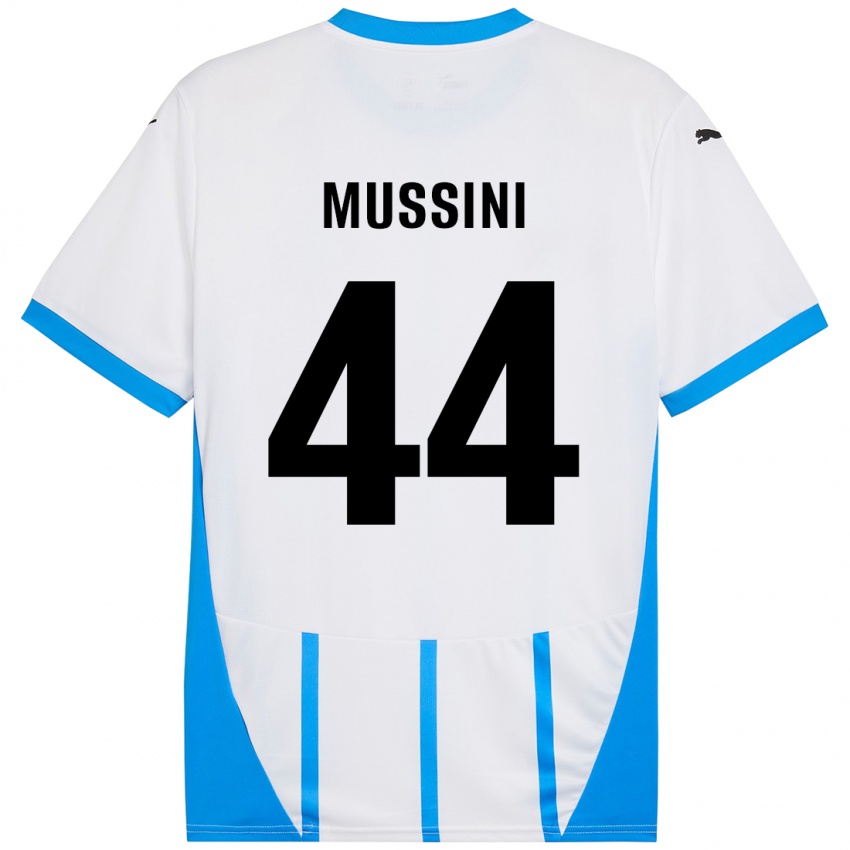 Criança Camisola Andrea Mussini #44 Azul Branco Alternativa 2024/25 Camisa Brasil