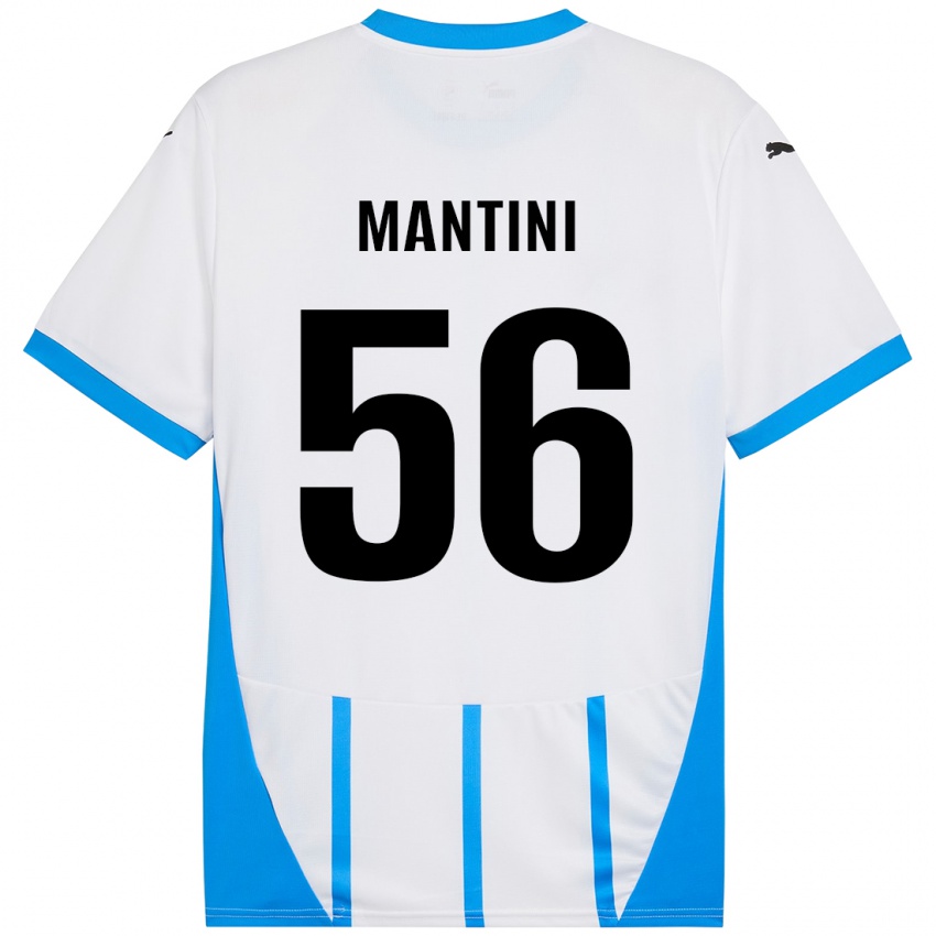 Criança Camisola Raffaele Mantini #56 Azul Branco Alternativa 2024/25 Camisa Brasil