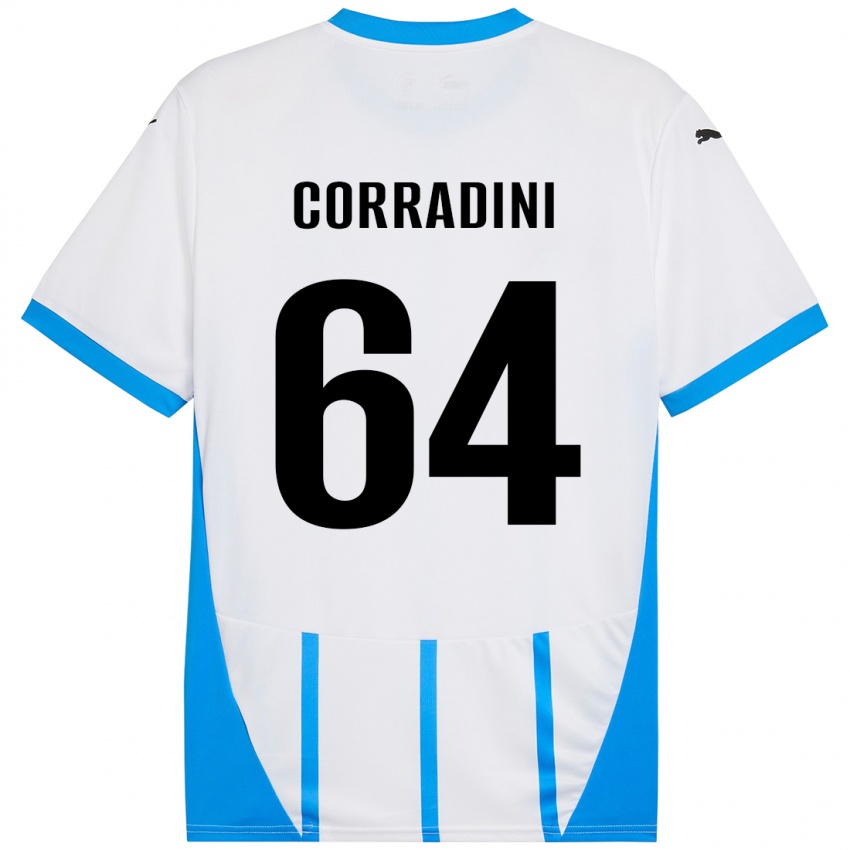 Criança Camisola Francesco Corradini #64 Azul Branco Alternativa 2024/25 Camisa Brasil