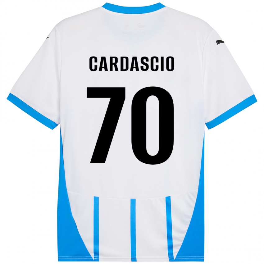 Criança Camisola Alessandro Cardascio #70 Azul Branco Alternativa 2024/25 Camisa Brasil