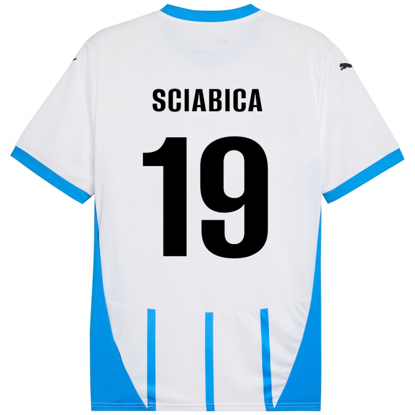 Criança Camisola Manuela Sciabica #19 Azul Branco Alternativa 2024/25 Camisa Brasil