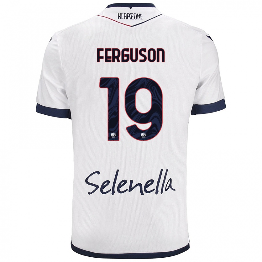 Criança Camisola Lewis Ferguson #19 Azul Real Branco Alternativa 2024/25 Camisa Brasil