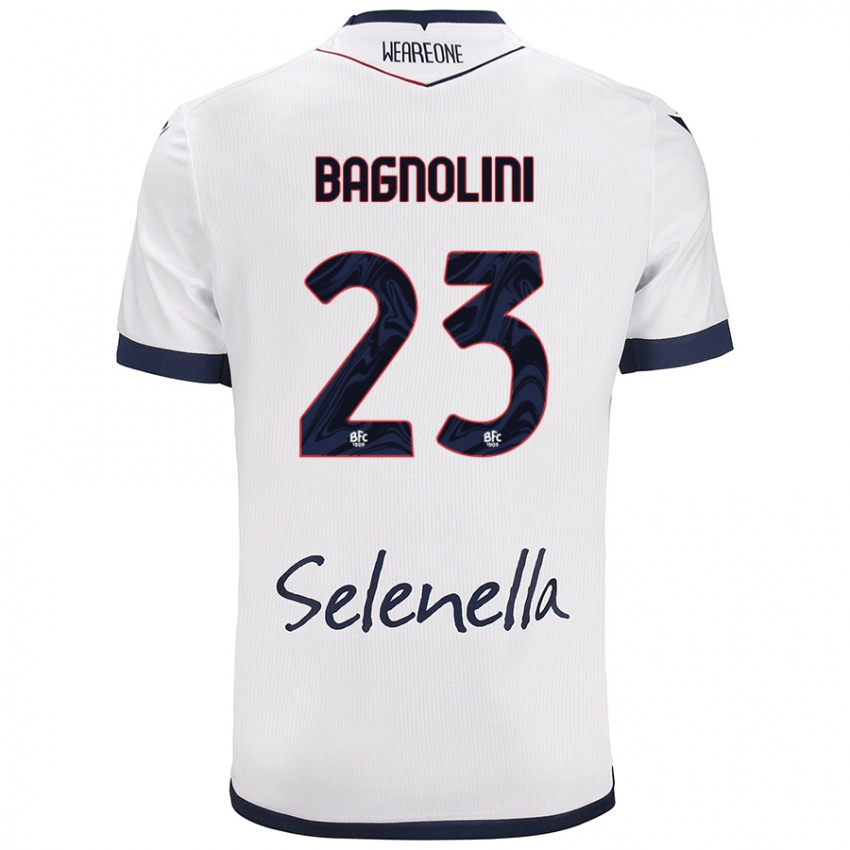 Criança Camisola Nicola Bagnolini #23 Azul Real Branco Alternativa 2024/25 Camisa Brasil