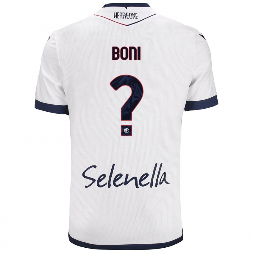 Criança Camisola Mattia Boni #0 Azul Real Branco Alternativa 2024/25 Camisa Brasil