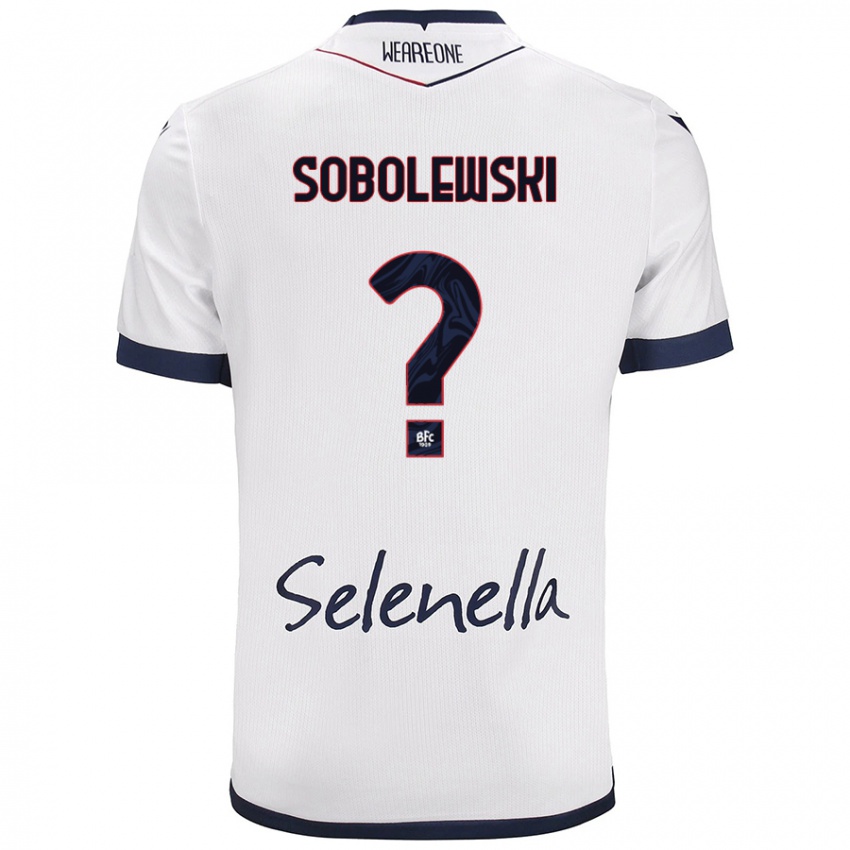 Criança Camisola Konrad Sobolewski #0 Azul Real Branco Alternativa 2024/25 Camisa Brasil