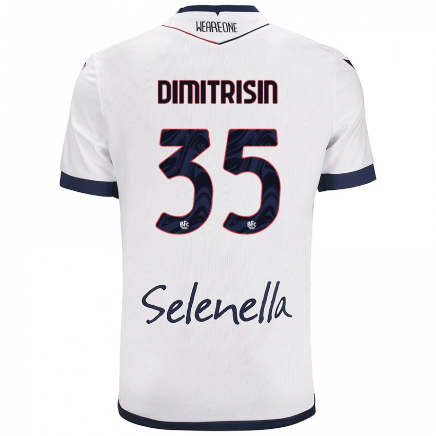 Criança Camisola Danila Dimitrișin #35 Azul Real Branco Alternativa 2024/25 Camisa Brasil