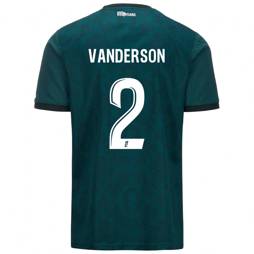 Criança Camisola Vanderson #2 Verde Escuro Alternativa 2024/25 Camisa Brasil