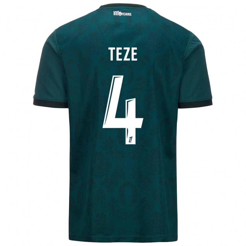 Criança Camisola Teze #4 Verde Escuro Alternativa 2024/25 Camisa Brasil