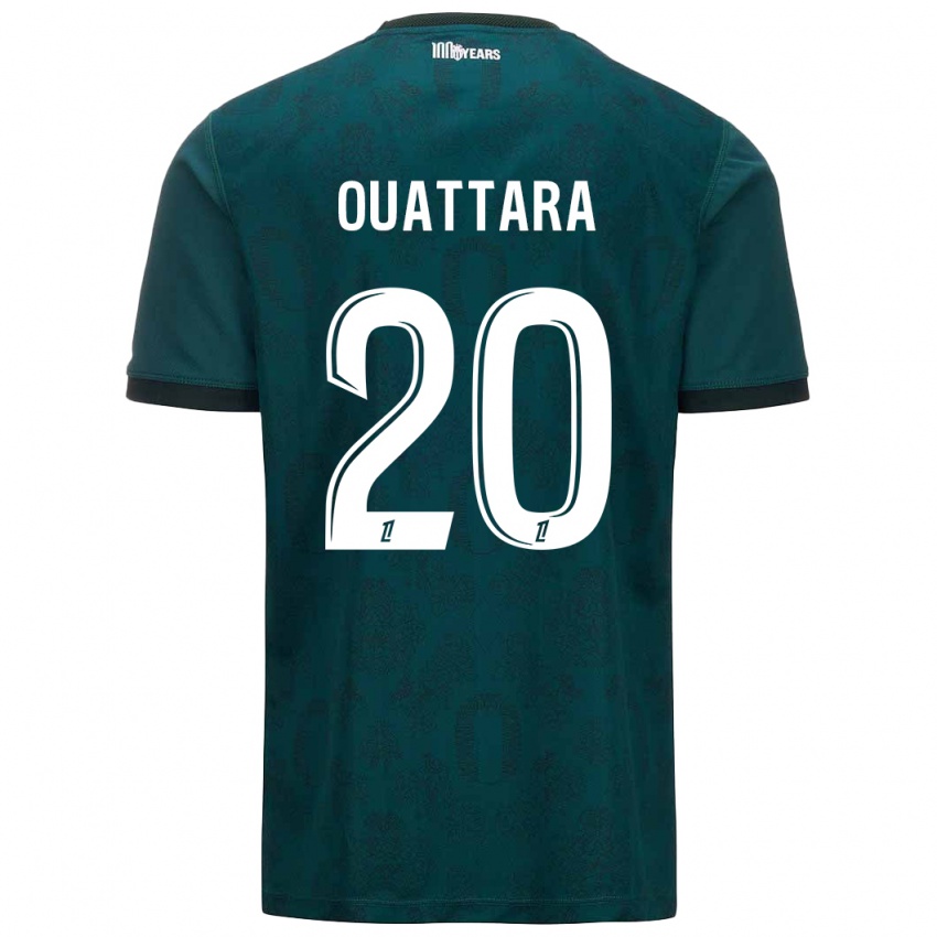 Criança Camisola Kassoum Ouattara #20 Verde Escuro Alternativa 2024/25 Camisa Brasil