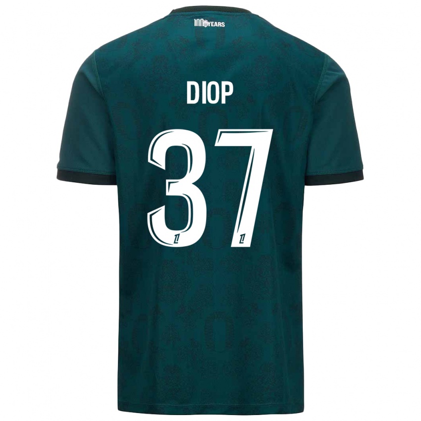 Criança Camisola Edan Diop #37 Verde Escuro Alternativa 2024/25 Camisa Brasil