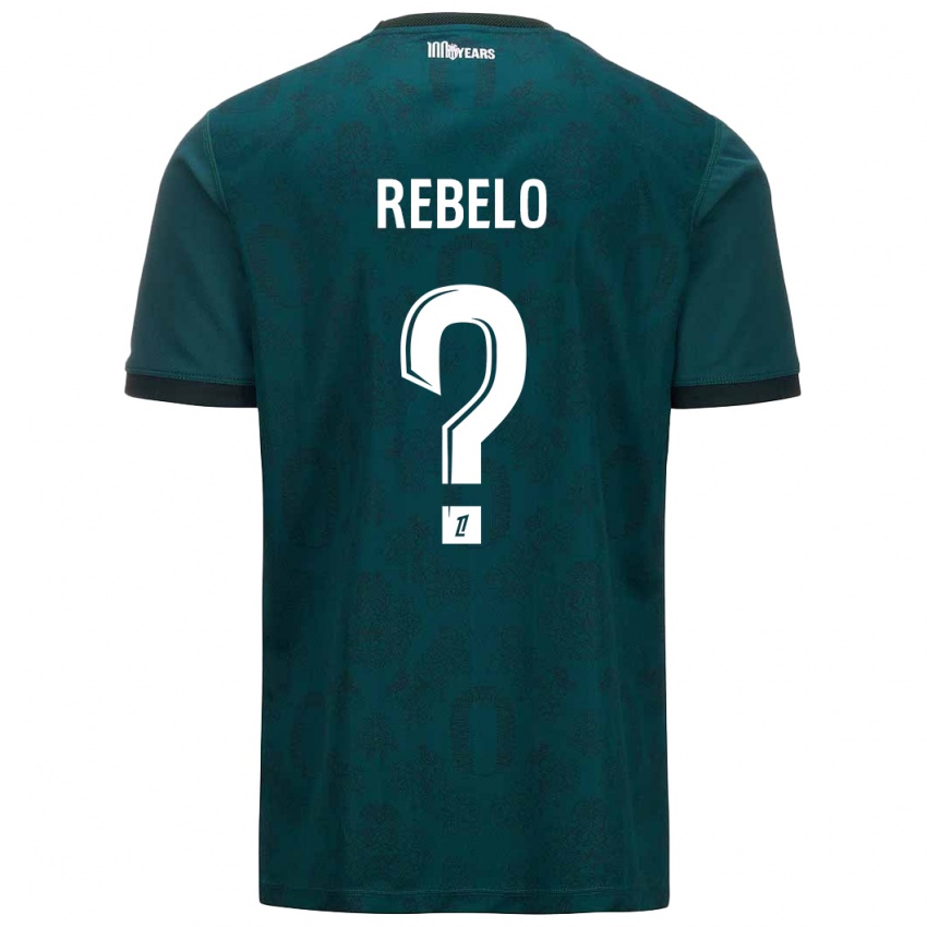 Criança Camisola Tiago Rebelo #0 Verde Escuro Alternativa 2024/25 Camisa Brasil