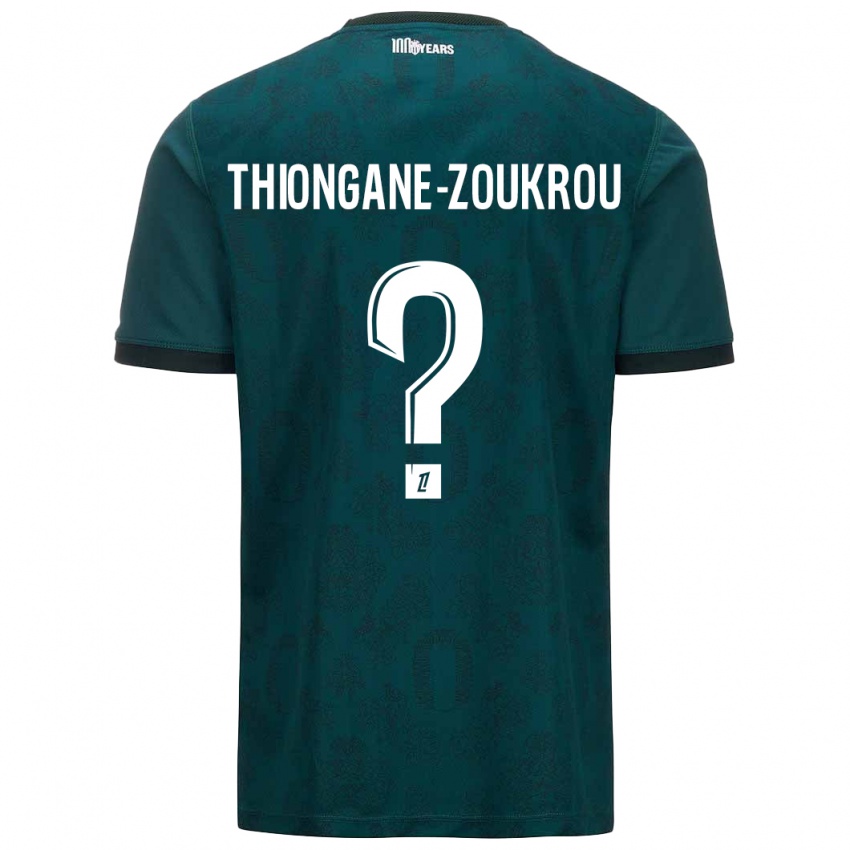 Criança Camisola Ackah-Tidiane Thiongane-Zoukrou #0 Verde Escuro Alternativa 2024/25 Camisa Brasil