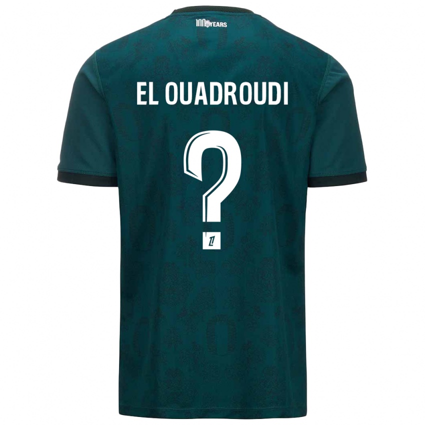 Criança Camisola Imrane El Ouadroudi #0 Verde Escuro Alternativa 2024/25 Camisa Brasil