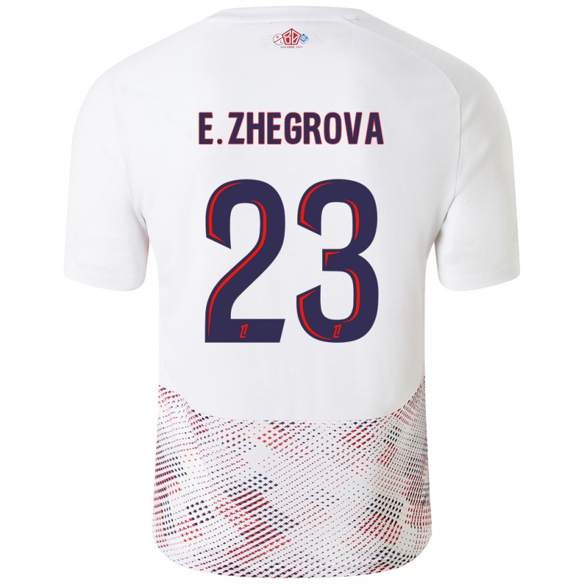 Criança Camisola Edon Zhegrova #23 Azul Real Branco Alternativa 2024/25 Camisa Brasil