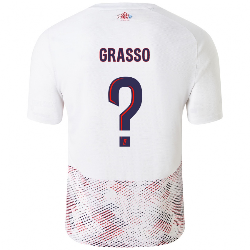 Criança Camisola Enzo Grasso #0 Azul Real Branco Alternativa 2024/25 Camisa Brasil