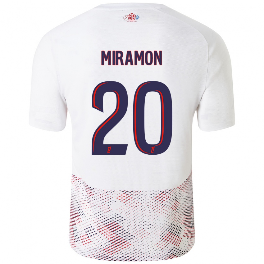 Criança Camisola Ignacio Miramón #20 Azul Real Branco Alternativa 2024/25 Camisa Brasil