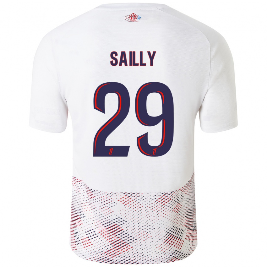 Criança Camisola Charlotte Sailly #29 Azul Real Branco Alternativa 2024/25 Camisa Brasil