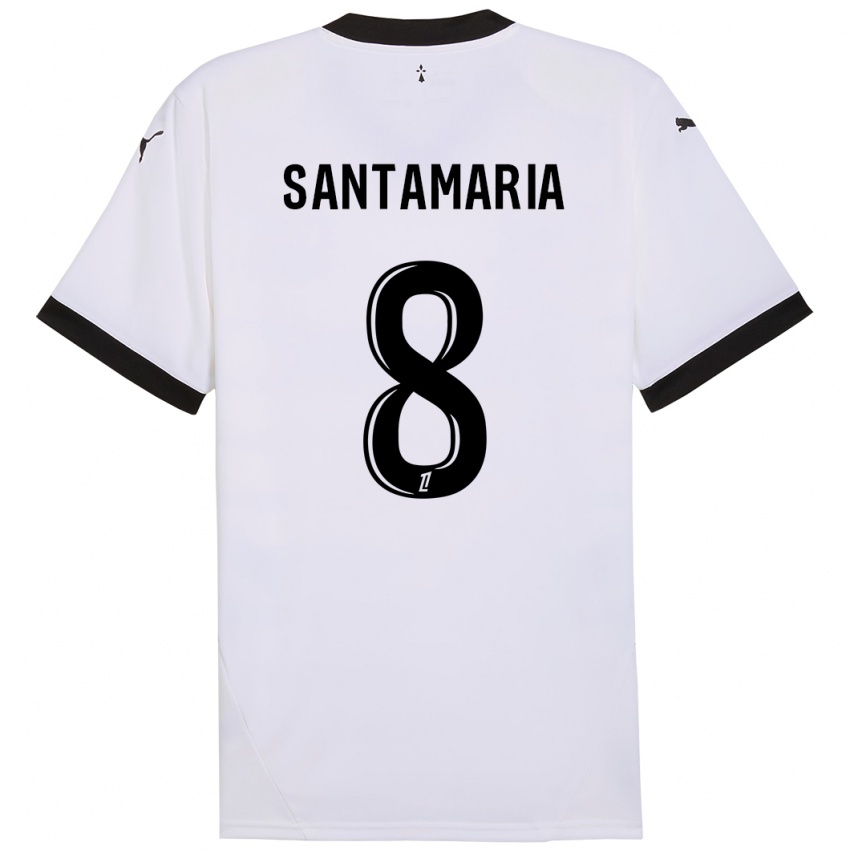 Criança Camisola Baptiste Santamaria #8 Preto Branco Alternativa 2024/25 Camisa Brasil