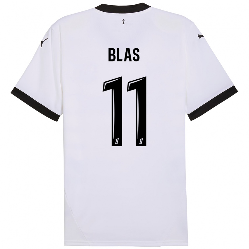 Criança Camisola Ludovic Blas #11 Preto Branco Alternativa 2024/25 Camisa Brasil