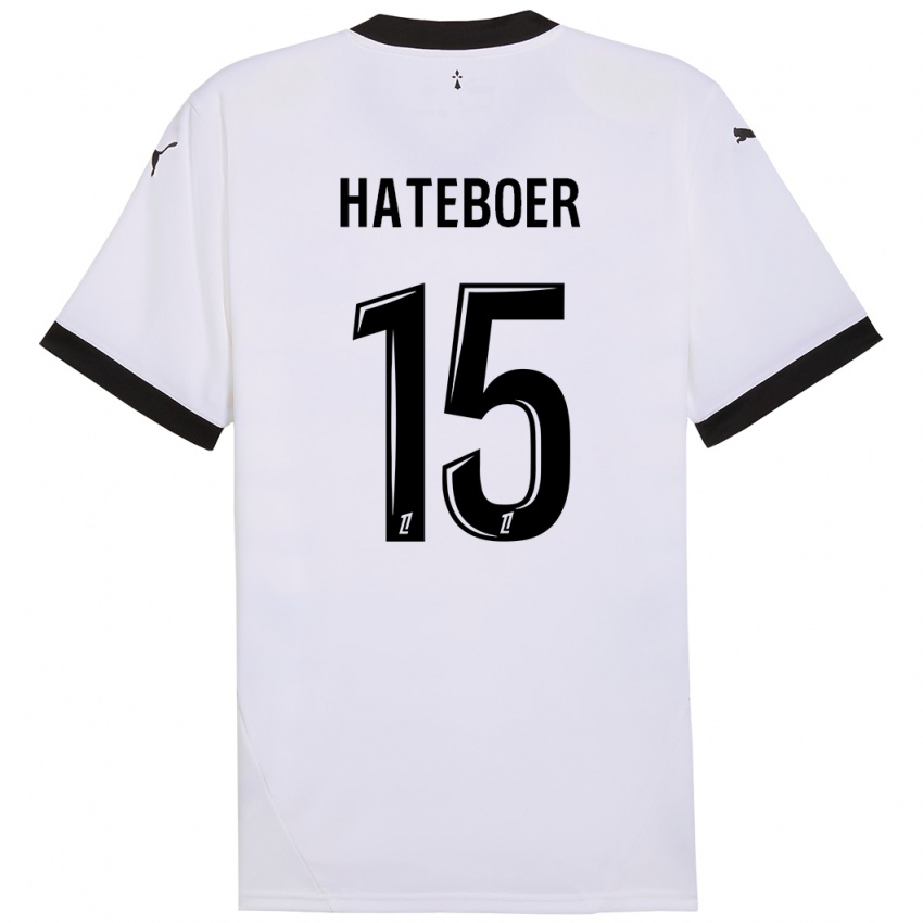 Criança Camisola Hans Hateboer #15 Preto Branco Alternativa 2024/25 Camisa Brasil