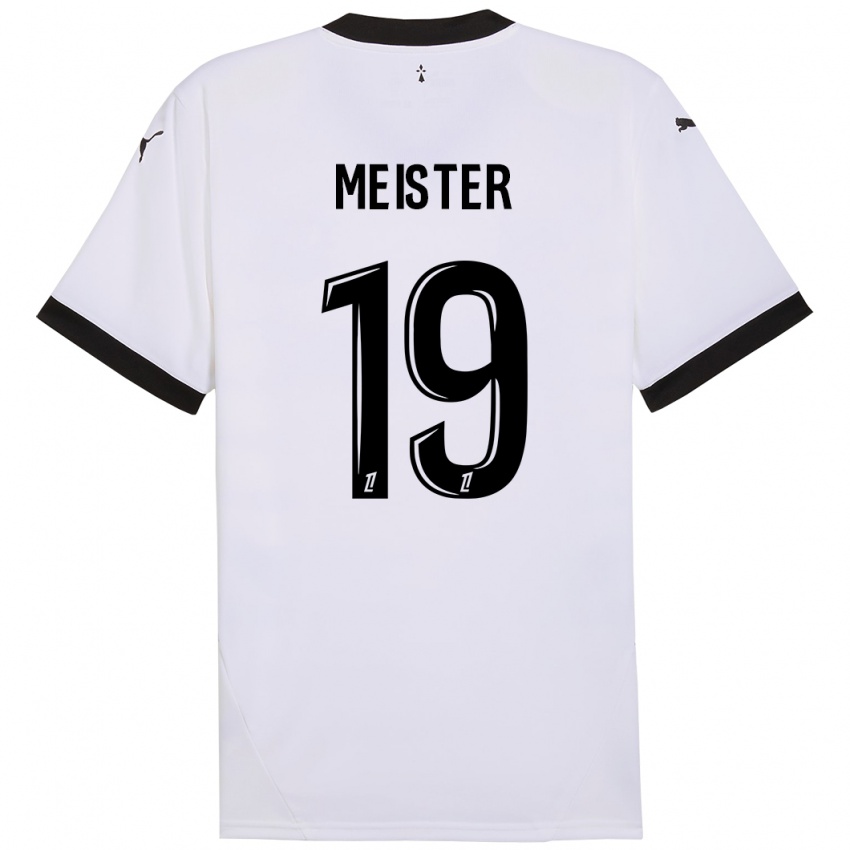 Criança Camisola Henrik Meister #19 Preto Branco Alternativa 2024/25 Camisa Brasil