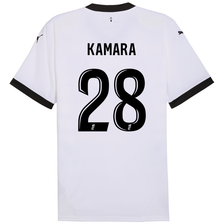 Criança Camisola Glen Kamara #28 Preto Branco Alternativa 2024/25 Camisa Brasil