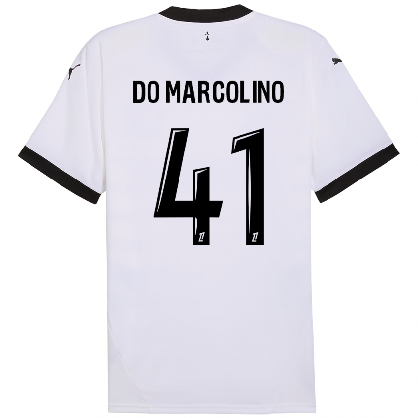 Criança Camisola Alan Do Marcolino #41 Preto Branco Alternativa 2024/25 Camisa Brasil