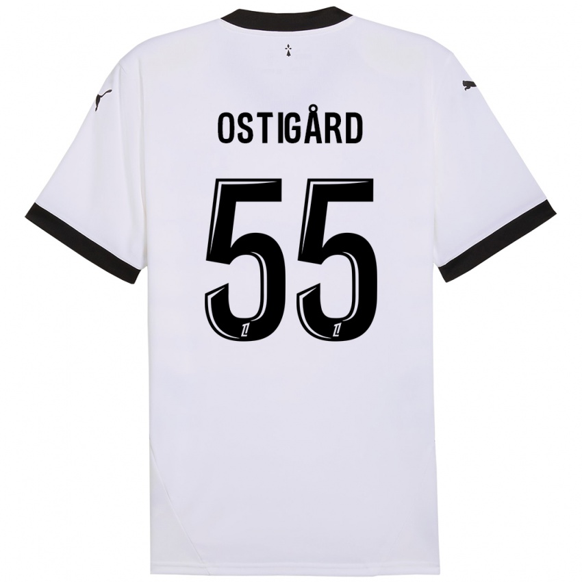 Criança Camisola Leo Ostigard #55 Preto Branco Alternativa 2024/25 Camisa Brasil