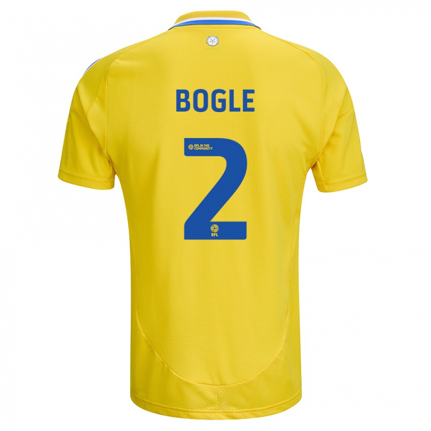 Criança Camisola Jayden Bogle #2 Azul Amarelo Alternativa 2024/25 Camisa Brasil