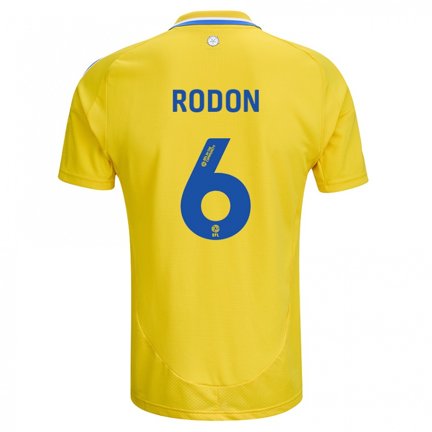 Criança Camisola Joe Rodon #6 Azul Amarelo Alternativa 2024/25 Camisa Brasil