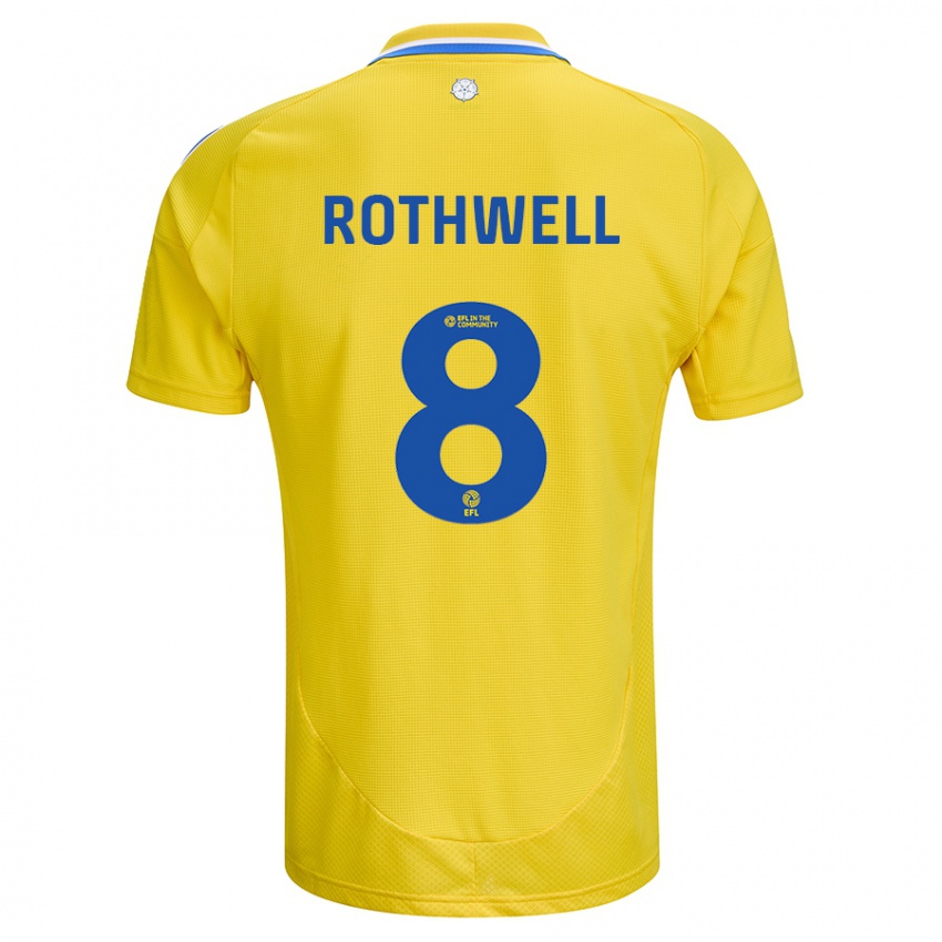 Criança Camisola Joe Rothwell #8 Azul Amarelo Alternativa 2024/25 Camisa Brasil