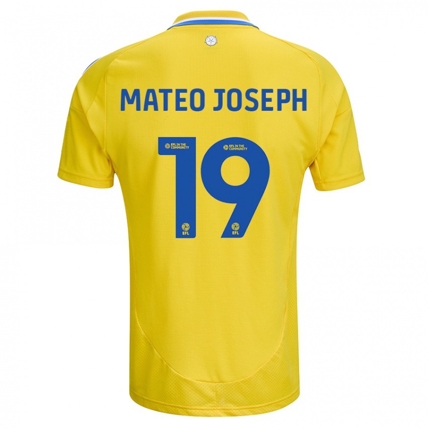 Criança Camisola Mateo Joseph #19 Azul Amarelo Alternativa 2024/25 Camisa Brasil