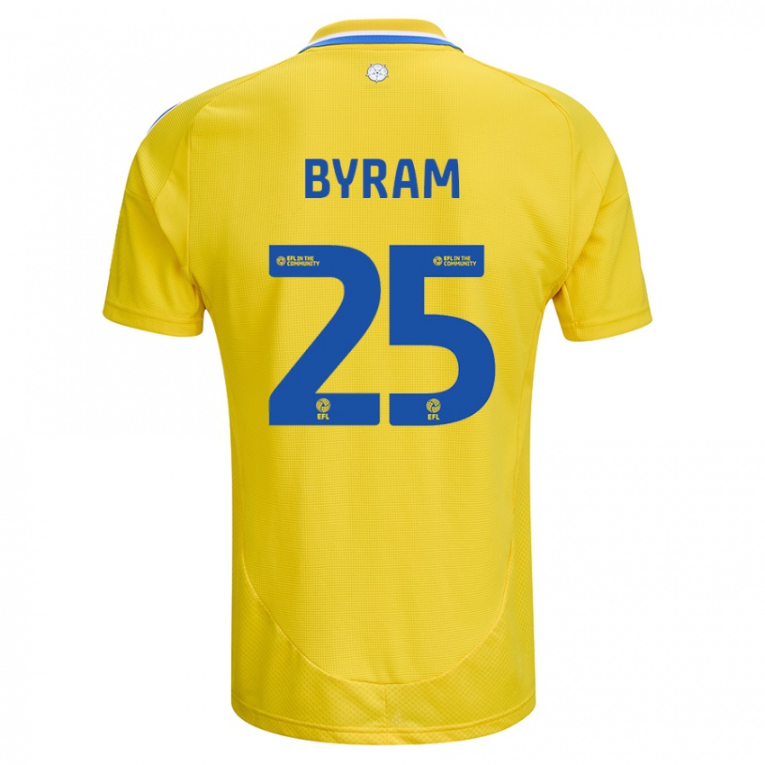 Criança Camisola Sam Byram #25 Azul Amarelo Alternativa 2024/25 Camisa Brasil