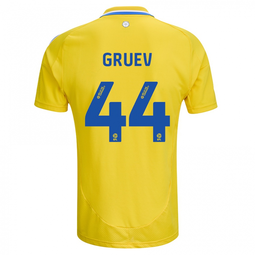 Criança Camisola Ilia Gruev #44 Azul Amarelo Alternativa 2024/25 Camisa Brasil