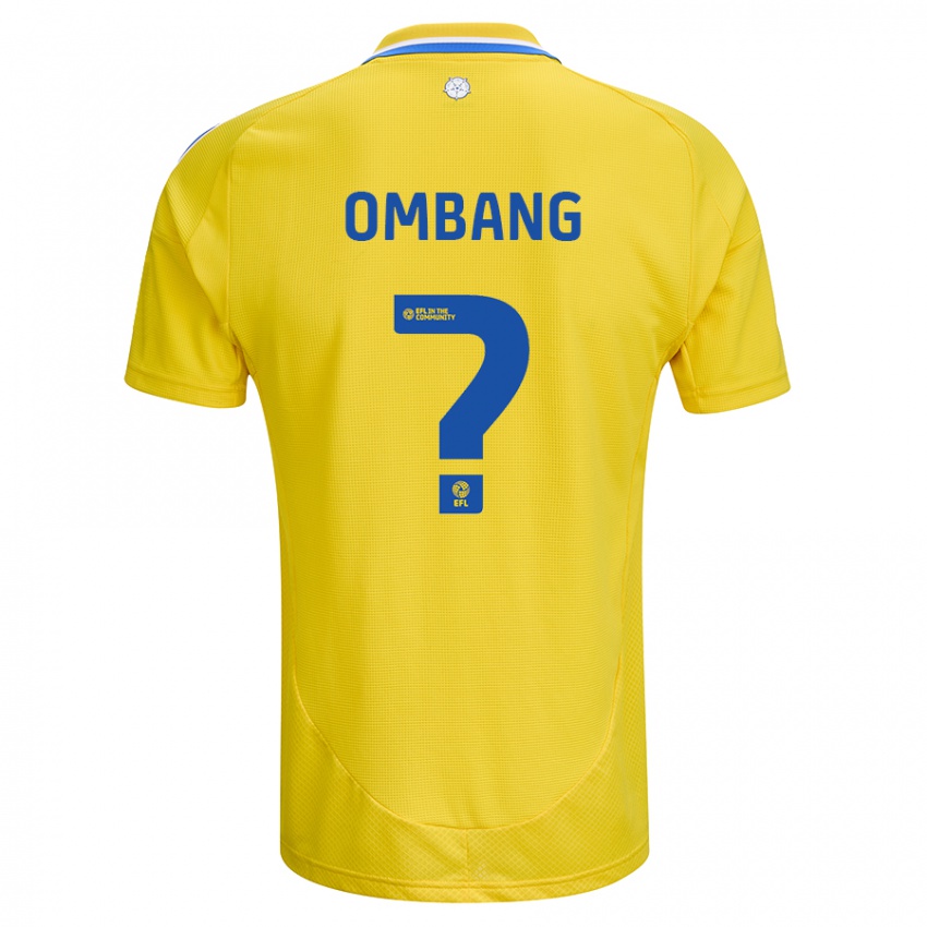 Criança Camisola Darryl Ombang #0 Azul Amarelo Alternativa 2024/25 Camisa Brasil