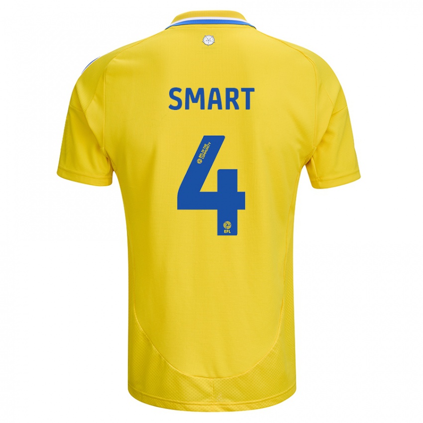 Criança Camisola Olivia Smart #4 Azul Amarelo Alternativa 2024/25 Camisa Brasil