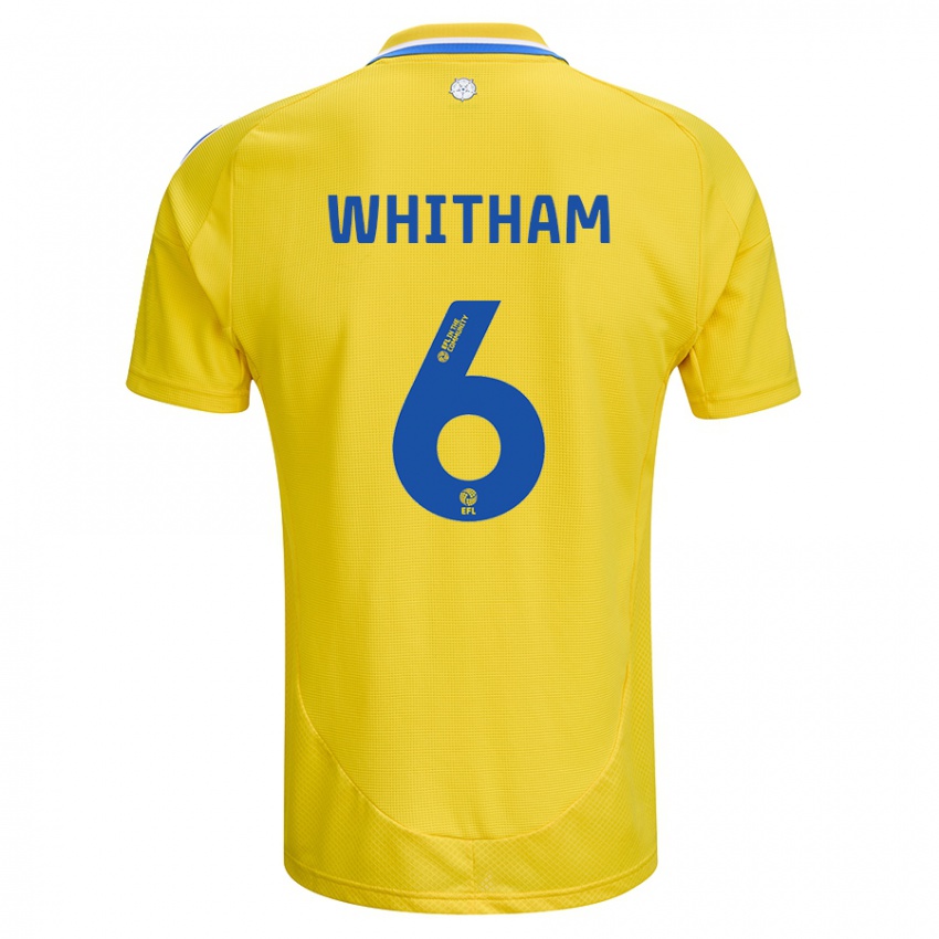 Criança Camisola Danielle Whitham #6 Azul Amarelo Alternativa 2024/25 Camisa Brasil