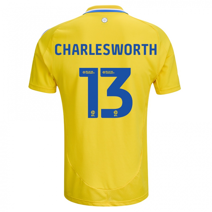 Criança Camisola Millie Robshaw-Charlesworth #13 Azul Amarelo Alternativa 2024/25 Camisa Brasil