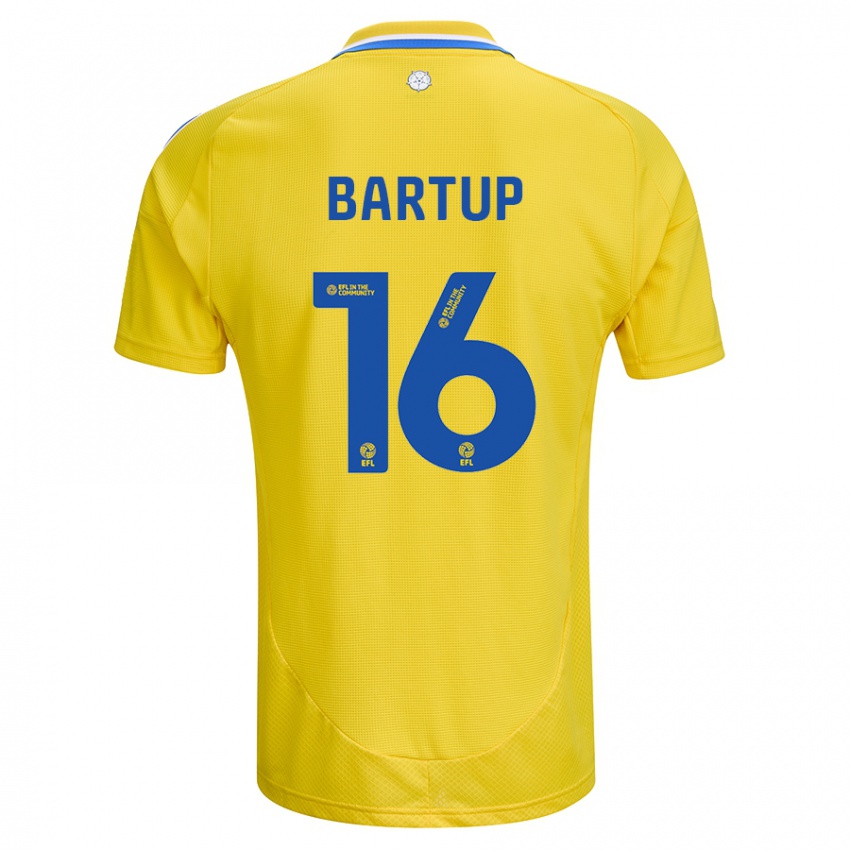 Criança Camisola Laura Bartup #16 Azul Amarelo Alternativa 2024/25 Camisa Brasil