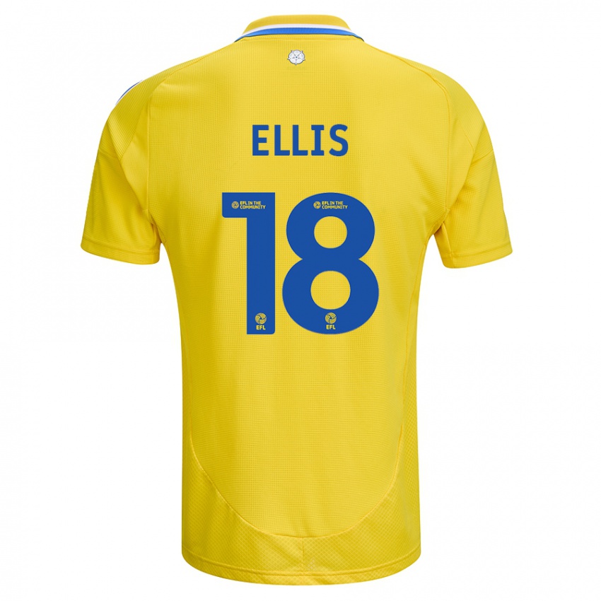 Criança Camisola Macy Ellis #18 Azul Amarelo Alternativa 2024/25 Camisa Brasil