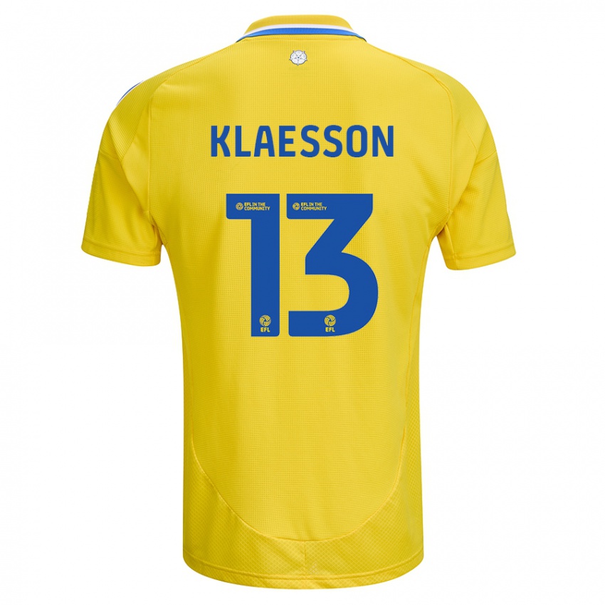 Criança Camisola Kristoffer Klaesson #13 Azul Amarelo Alternativa 2024/25 Camisa Brasil