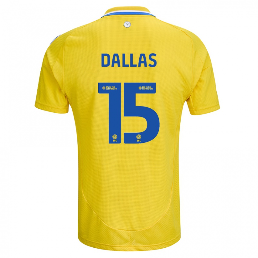 Criança Camisola Stuart Dallas #15 Azul Amarelo Alternativa 2024/25 Camisa Brasil