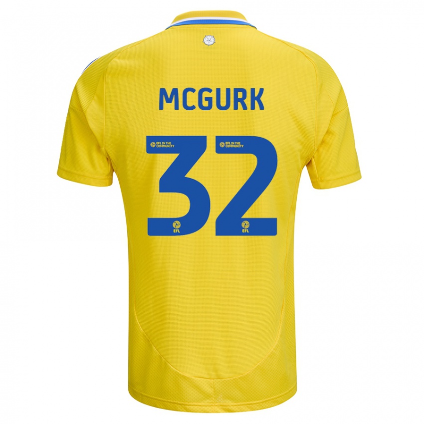 Criança Camisola Sean Mcgurk #32 Azul Amarelo Alternativa 2024/25 Camisa Brasil