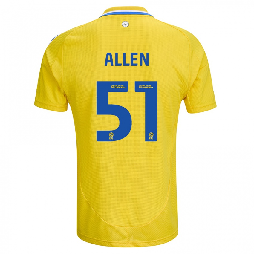 Criança Camisola Charlie Allen #51 Azul Amarelo Alternativa 2024/25 Camisa Brasil