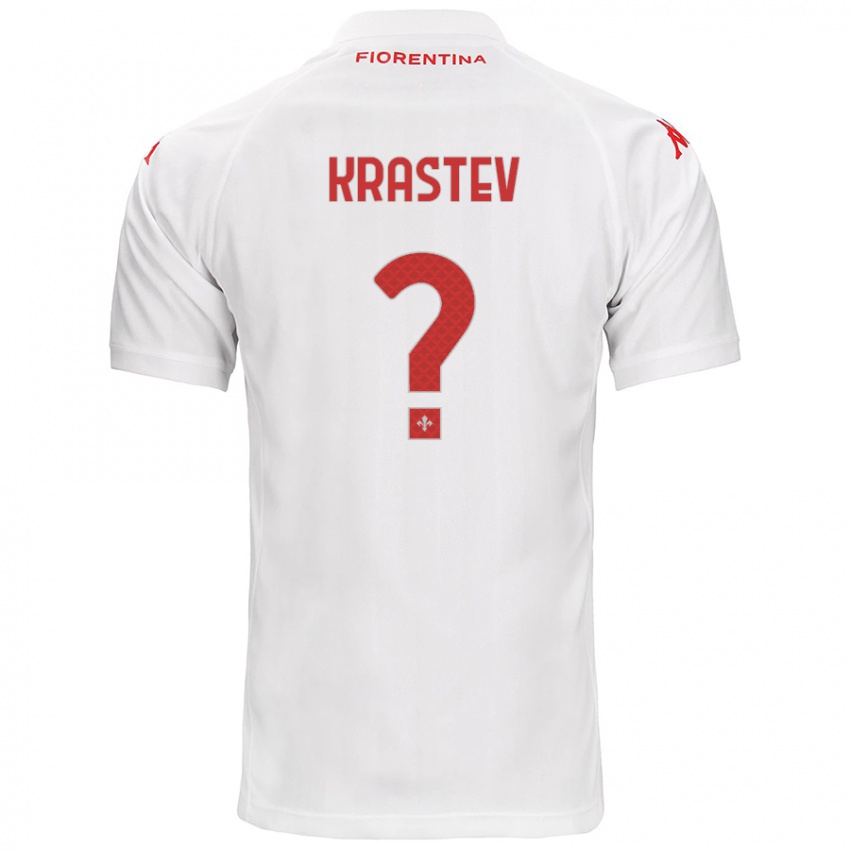 Criança Camisola Dimo Krastev #0 Branco Alternativa 2024/25 Camisa Brasil